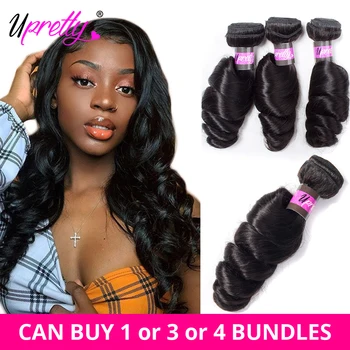 Upretty Hair Loose Wave Bundles Brazilian Hair Weave 1/3/4 Bundles 10-28 Inch Remy Curly Human Hair Extensions
Upretty Hair Loose Wave Bundles Brazilian Hair Weave 1/3/4 Bundles 10-28 Inch Remy Curly Human Hair Extensions