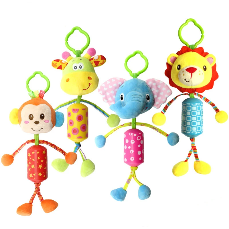 Cute Animal Plush Hand Bell Toy Baby Stroller Hanging Toys Baby Rattle Bed Hanging Music Toy Multifunctional Educational Toys
Cute Animal Plush Hand Bell Toy Baby Stroller Hanging Toys Baby Rattle Bed Hanging Music Toy Multifunctional Educational Toys