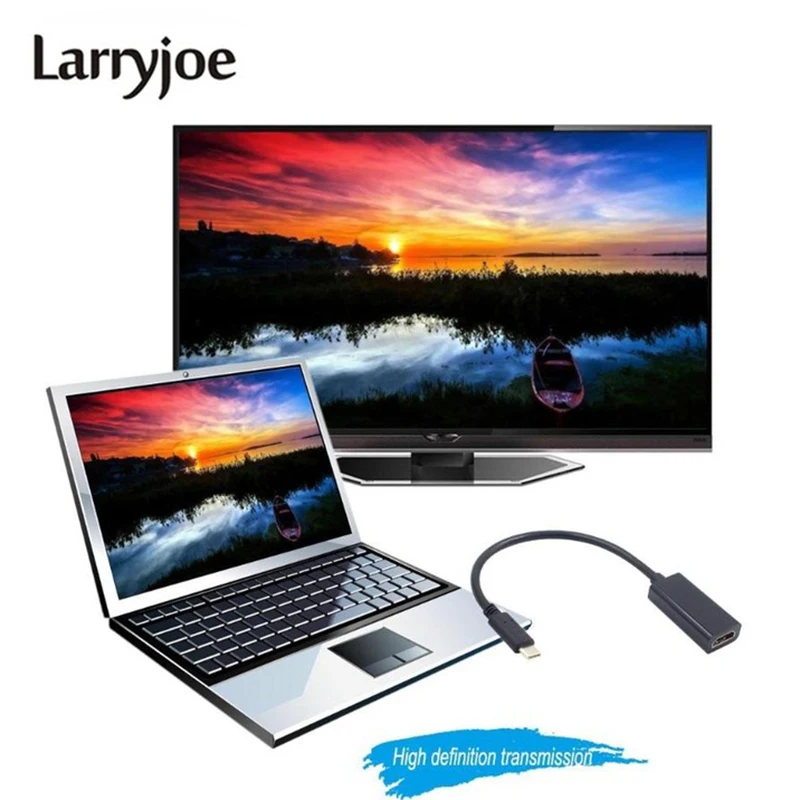 Larryjoe USB C to HDMI Adapter 4K 60Hz Type C 3.1 Male to HDMI Female Cable Adapter Converter for New MacBook Chrome Book DELL
Larryjoe USB C to HDMI Adapter 4K 60Hz Type C 3.1 Male to HDMI Female Cable Adapter Converter for New MacBook Chrome Book DELL