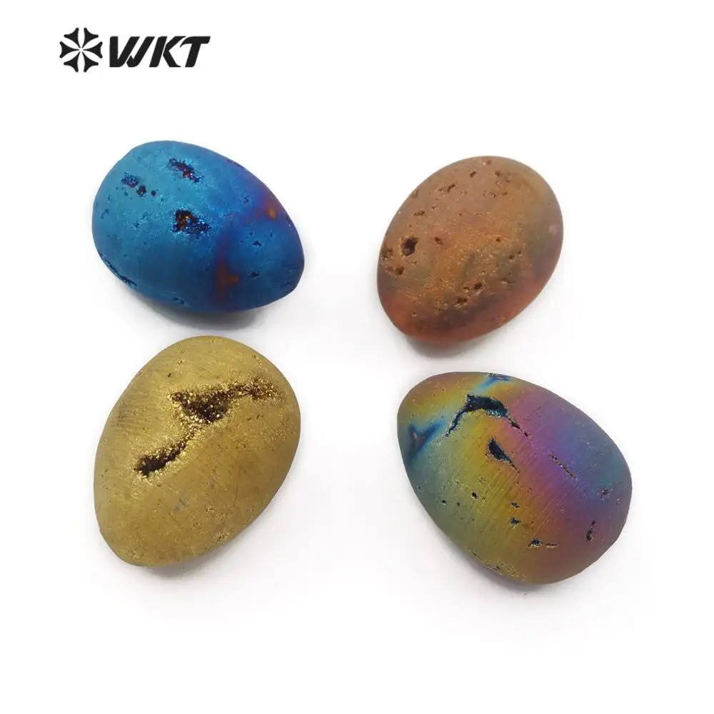 WT-G270 WKT Druzy Quartz With Titanium In Egg Shape Colorful Quartz For Jewelry Making Personalized Gift For Women
WT-G270 WKT Druzy Quartz With Titanium In Egg Shape Colorful Quartz For Jewelry Making Personalized Gift For Women