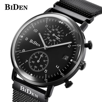 New BIDEN Luxury Brand Watches Men Quartz Fashion Casual Male Sports Watch Full Steel Mesh Watches Relogio Masculino
New BIDEN Luxury Brand Watches Men Quartz Fashion Casual Male Sports Watch Full Steel Mesh Watches Relogio Masculino
