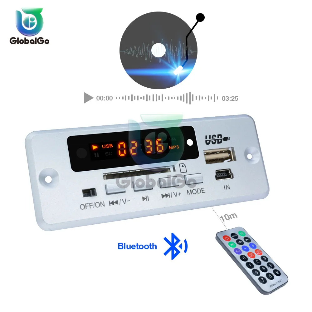 5V MP3 Bluetooth Decoder Board 2*3W Amplifier with Radio FM Automobile TF Card USB Radio Audio Module MP3 Speaker Accessories
5V MP3 Bluetooth Decoder Board 2*3W Amplifier with Radio FM Automobile TF Card USB Radio Audio Module MP3 Speaker Accessories