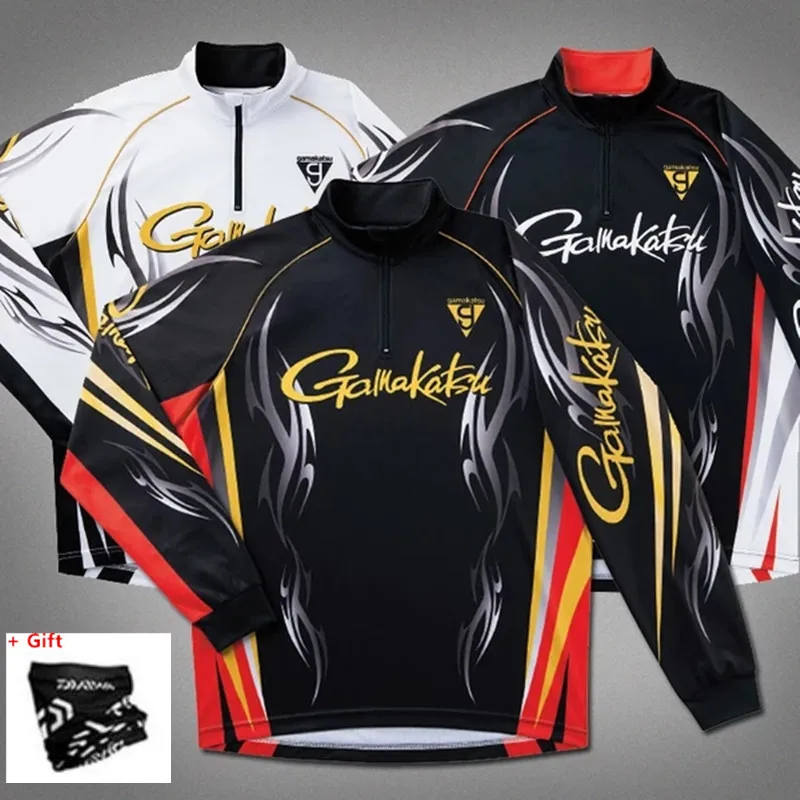 2019 Summer New GAMA Stand Collar Fishing Jerseys Quick Dry Anti-UV Long Sleeve Fishing Clothing Outdoor Breathable Shirt 3XL
2019 Summer New GAMA Stand Collar Fishing Jerseys Quick Dry Anti-UV Long Sleeve Fishing Clothing Outdoor Breathable Shirt 3XL