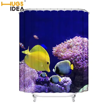 HUGSIDEA 1PC Ocean Fish Shower Curtains for Bathroom Waterproof Polyester Fabric Bath Curtain Fish Print Custom Shower Curtain
HUGSIDEA 1PC Ocean Fish Shower Curtains for Bathroom Waterproof Polyester Fabric Bath Curtain Fish Print Custom Shower Curtain