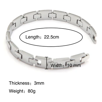 tungsten carbide bracelet Fashion Jewelry Tungsten Bracelet For Men 22.5cm Long 1cm Wide Thickness 3mm Weight 80g
tungsten carbide bracelet Fashion Jewelry Tungsten Bracelet For Men 22.5cm Long 1cm Wide Thickness 3mm Weight 80g
