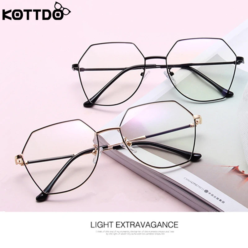 KOTTDO Vintage Metal Polygonal Clear Glasses Frame Women Retro Irregular Oversized Prescription Eye Glasses Frame Men Eyewear
KOTTDO Vintage Metal Polygonal Clear Glasses Frame Women Retro Irregular Oversized Prescription Eye Glasses Frame Men Eyewear