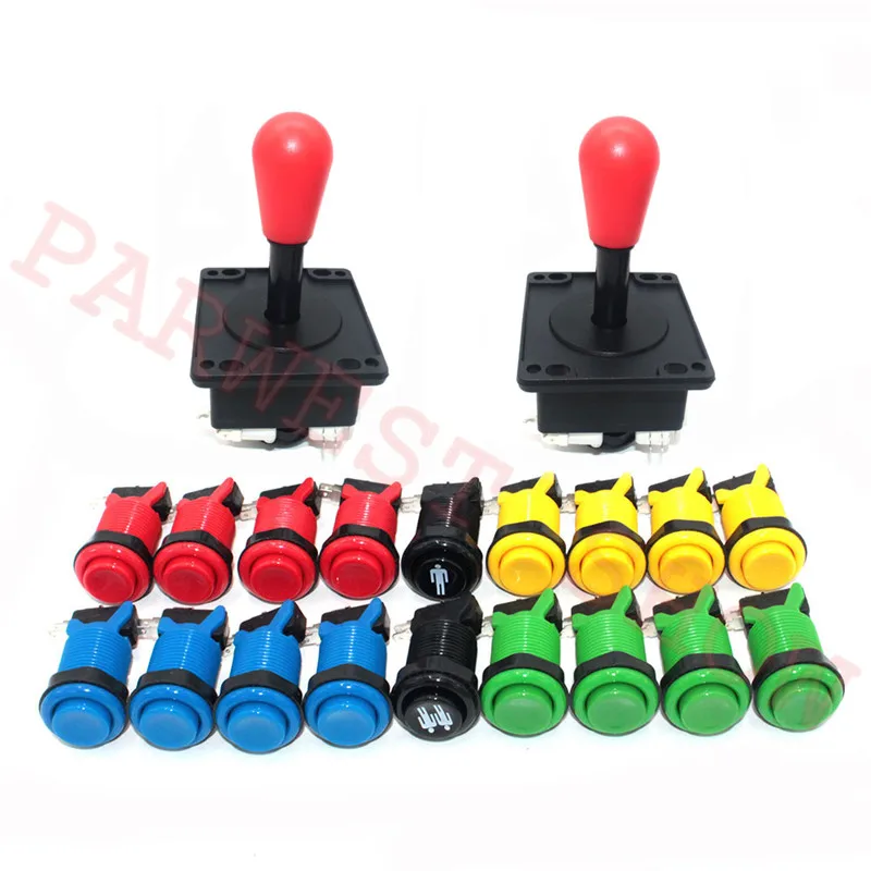Amercian Joystick Arcade parts Bundles kit With Joystick happ button 2 players USB to jamma/PC board to DIY Arcade Kit Machine
Amercian Joystick Arcade parts Bundles kit With Joystick happ button 2 players USB to jamma/PC board to DIY Arcade Kit Machine