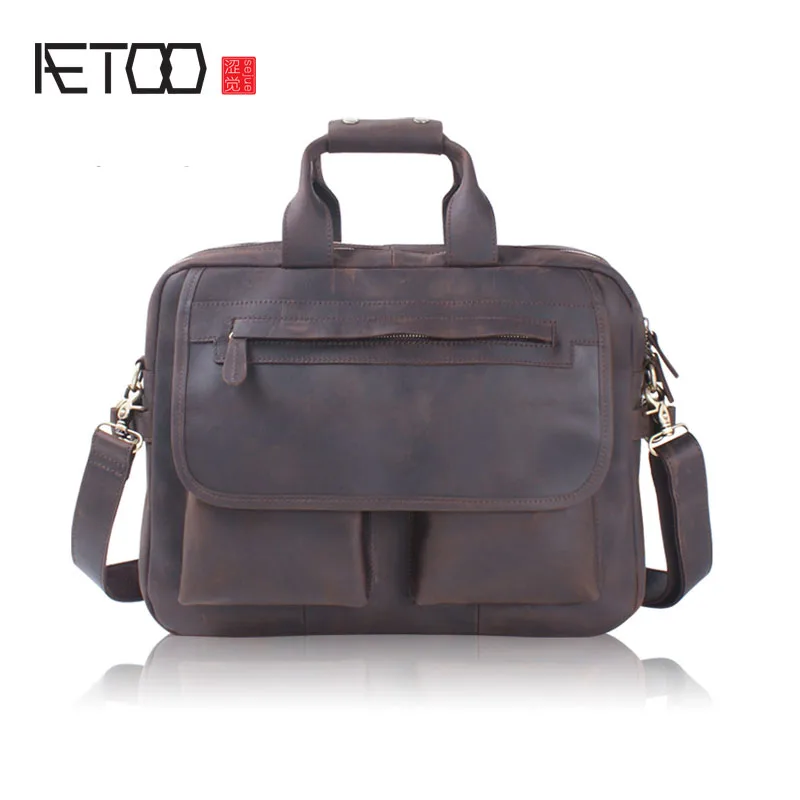AETOO Imports of the first layer of leather tide section men handbag fashion handmade shoulder oblique briefcase
AETOO Imports of the first layer of leather tide section men handbag fashion handmade shoulder oblique briefcase