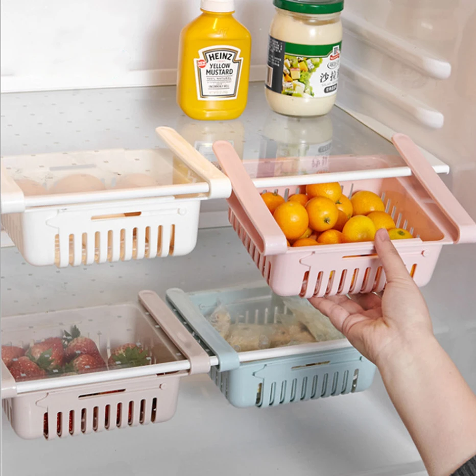 Basedidea Drawer Type Fridge Storage Rack Adjustable Size Refrigerator Organizer Shelf Kitchen Storage
Basedidea Drawer Type Fridge Storage Rack Adjustable Size Refrigerator Organizer Shelf Kitchen Storage