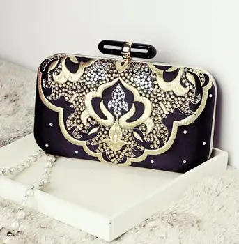 New Recommend fashion classic design embroidery flowers party black diamond clutch evening bag shoulder bag handbag ladies purse
New Recommend fashion classic design embroidery flowers party black diamond clutch evening bag shoulder bag handbag ladies purse