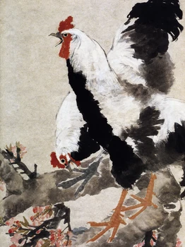 Top 100 traditional Chinese painting canvas prints home decor Flowers scenery art 2 roosters and peach blossom by Ren Bonian
Top 100 traditional Chinese painting canvas prints home decor Flowers scenery art 2 roosters and peach blossom by Ren Bonian