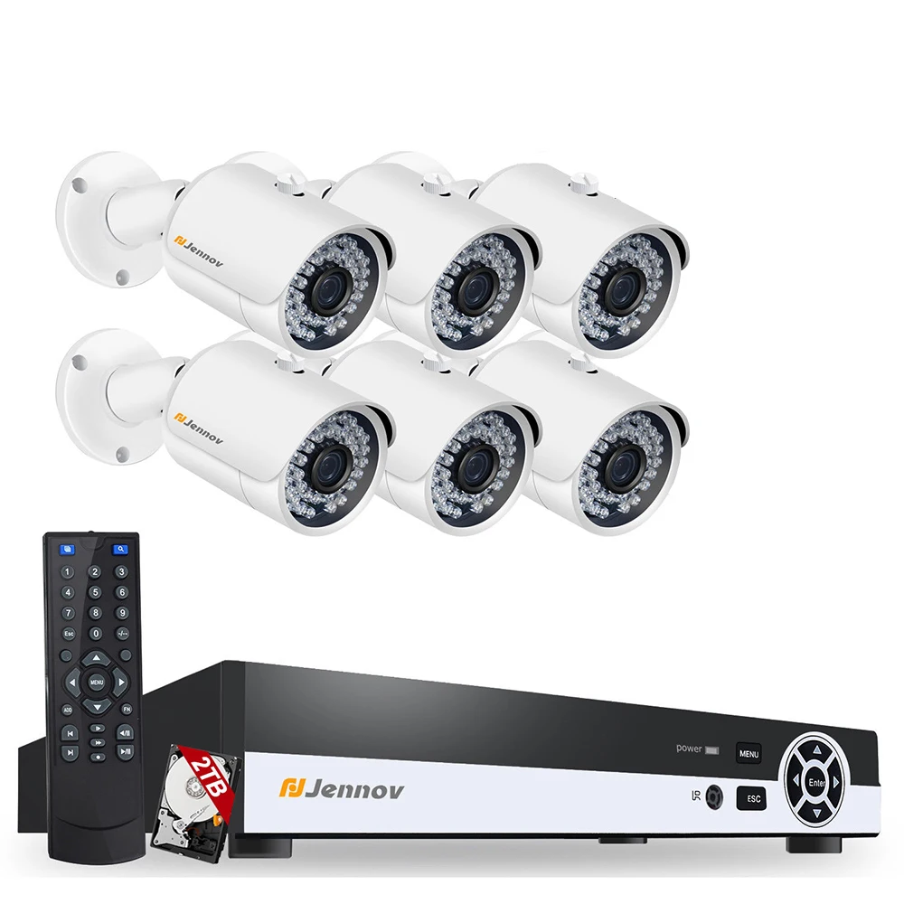 Einnov 6CH 2MP Home Security POE Camera 1080P Outdoor Video Surveillance Kit System CCTV Set NVR ip Camera 6x20M Enternet Cable
Einnov 6CH 2MP Home Security POE Camera 1080P Outdoor Video Surveillance Kit System CCTV Set NVR ip Camera 6x20M Enternet Cable