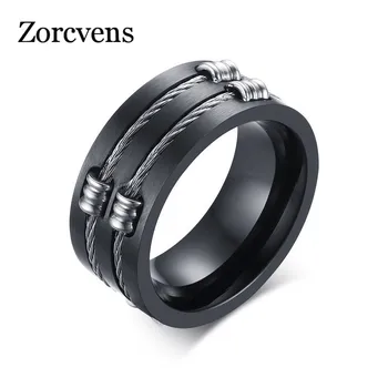 ZORCVENS 2020 New Punk Rock Ring Fahsion Stainless Steel Party Jewelry Cool Wire Rings For Men
ZORCVENS 2020 New Punk Rock Ring Fahsion Stainless Steel Party Jewelry Cool Wire Rings For Men