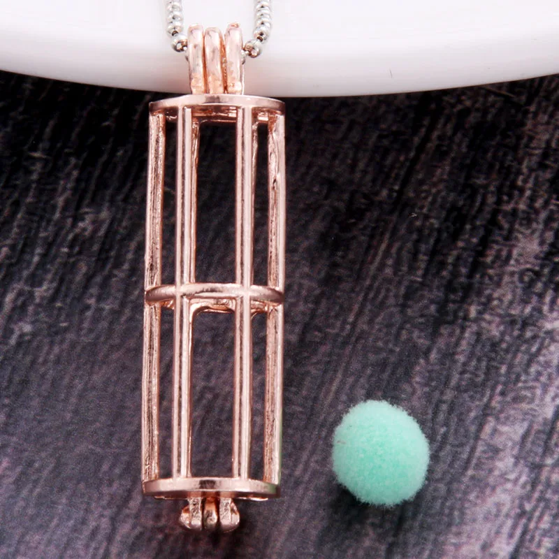 Rose Gold rectangle Pendants Pearl Cage Necklace Locket Vintage Aromatherapy Essential Oil Diffuser Chain Locket For Girl Charm
Rose Gold rectangle Pendants Pearl Cage Necklace Locket Vintage Aromatherapy Essential Oil Diffuser Chain Locket For Girl Charm