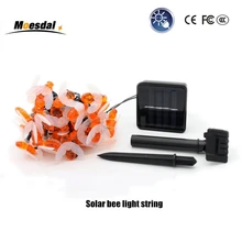 Moesdal Cute Bee Shape Led Light String 5M/6.5M Solar Power Fairy Lighting Waterproof Holiday Indoor/Outdoor Party Garden Lam
Moesdal Cute Bee Shape Led Light String 5M/6.5M Solar Power Fairy Lighting Waterproof Holiday Indoor/Outdoor Party Garden Lam
