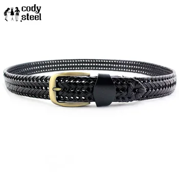 Cody Steel Belt Fashion Male Simple Weaving Split Leather Belts Jeans Man Top Quality Wide Leather Straps Men Vintage Belt
Cody Steel Belt Fashion Male Simple Weaving Split Leather Belts Jeans Man Top Quality Wide Leather Straps Men Vintage Belt