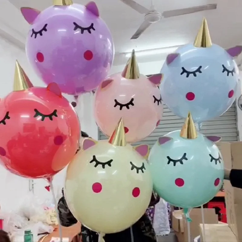 6 Colors DIY 3D 18 inch Unicorn Ballons Balloons for Unicorino Party Decoration Wedding Birthday Party Baby Shower Favor Sticker
6 Colors DIY 3D 18 inch Unicorn Ballons Balloons for Unicorino Party Decoration Wedding Birthday Party Baby Shower Favor Sticker