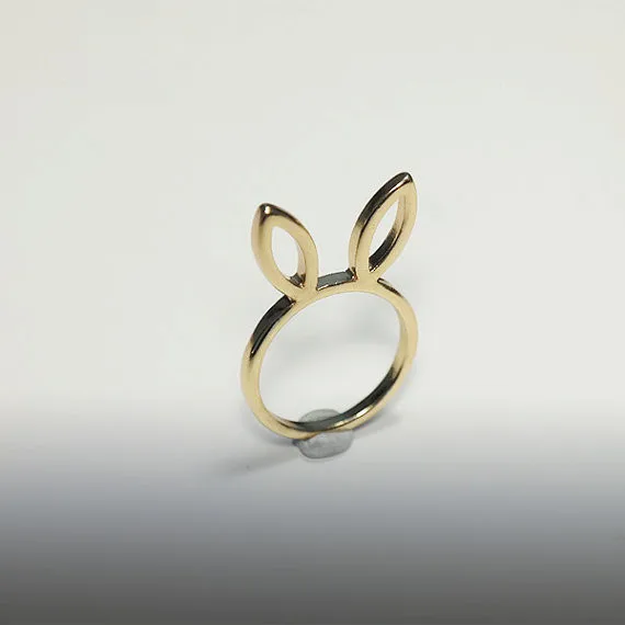 Cute Bunny Rabbit Ring Lovely Hare Ears Rings Pet Cat Head Face Ring Simple Outline Animal Rings for Women Ladies
Cute Bunny Rabbit Ring Lovely Hare Ears Rings Pet Cat Head Face Ring Simple Outline Animal Rings for Women Ladies