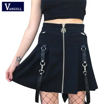 Vangull Women Gothic Rock Chain Mini Skirt 2019 New Spring Sexy Autumn Soft Buckle Zipper Women's A-line High Waist Skirt
Vangull Women Gothic Rock Chain Mini Skirt 2019 New Spring Sexy Autumn Soft Buckle Zipper Women's A-line High Waist Skirt