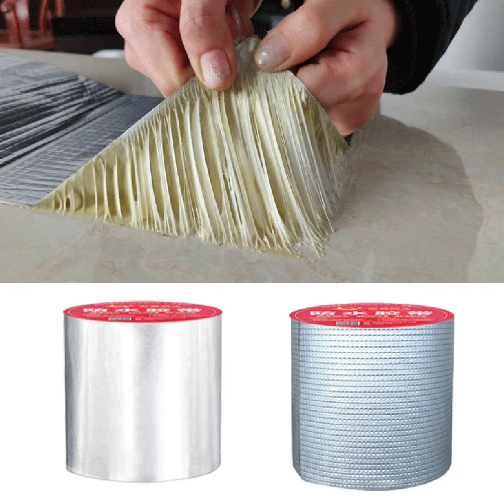 Aluminum Foil Adhesive Tape Super Fix Repair Wall Crack Thicken Butyl Waterproof Tape Home Renovation Tools
Aluminum Foil Adhesive Tape Super Fix Repair Wall Crack Thicken Butyl Waterproof Tape Home Renovation Tools