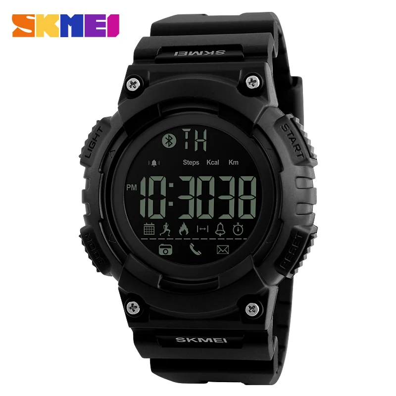 SKMEI 1256 Men Sport Smart Fashion Waterproof Digital Mens Watches Outdoor Calories Bluetooth Wristwatches Relogio Masculino
SKMEI 1256 Men Sport Smart Fashion Waterproof Digital Mens Watches Outdoor Calories Bluetooth Wristwatches Relogio Masculino