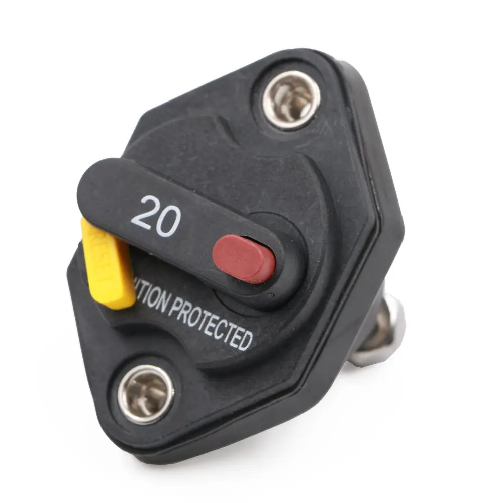 12-32V Circuit Breaker Trolling Motor Car Marine Boat Stereo Audio Inline Inverter Waterproof with Manual Reset Switch Fuse 20A
12-32V Circuit Breaker Trolling Motor Car Marine Boat Stereo Audio Inline Inverter Waterproof with Manual Reset Switch Fuse 20A
