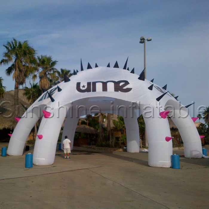 Best quality white inflatable dome tent,giant inflatable spider tent with spine for party or tradeshow
Best quality white inflatable dome tent,giant inflatable spider tent with spine for party or tradeshow