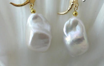 Miss charm Jew000026 baroque white reborn keshi freshwater pearl dangle earrings 14K
Miss charm Jew000026 baroque white reborn keshi freshwater pearl dangle earrings 14K