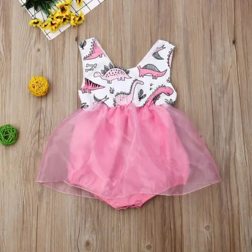 2019 Infant Newborn Baby Girl Rompers Dress Dinosaur print Clothes Playsuit Tulle Outfits roupa Infantil Clothing costume
2019 Infant Newborn Baby Girl Rompers Dress Dinosaur print Clothes Playsuit Tulle Outfits roupa Infantil Clothing costume