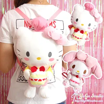 Cute Cartoon Hello Kitty My Melody Plush Backpack for Woman Girls School Bags Backpack for Children Grils Kids Birthday Gifts
Cute Cartoon Hello Kitty My Melody Plush Backpack for Woman Girls School Bags Backpack for Children Grils Kids Birthday Gifts