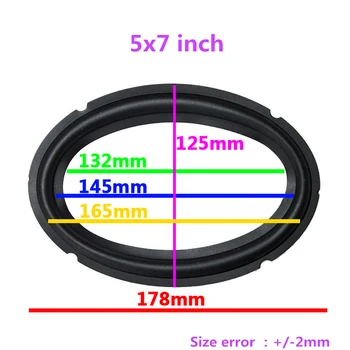 New 10 pcs /lot = 5 Pair 5*7 inch 5x7" Woofer Repairable Parts / Speaker Rubber Surround ( 125mm / 145mm / 165mm / 178mm )
New 10 pcs /lot = 5 Pair 5*7 inch 5x7" Woofer Repairable Parts / Speaker Rubber Surround ( 125mm / 145mm / 165mm / 178mm )
