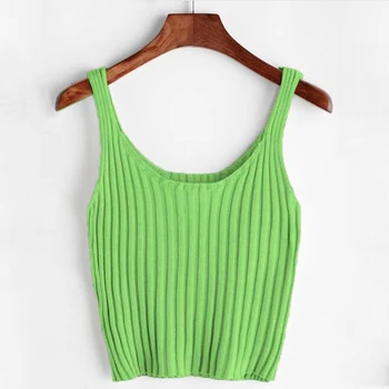 Ribbed Knit Crop Tank Top Womens 2019 Summer New Casual Tank Tops Clothing Scoop Neck Slim Fit Streetwear Vest
Ribbed Knit Crop Tank Top Womens 2019 Summer New Casual Tank Tops Clothing Scoop Neck Slim Fit Streetwear Vest