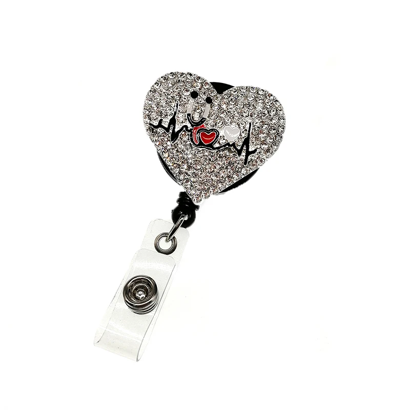 30pcs/lot Or 1pcs Heart Stethoscope Retractable Badge Reel Medical Nurse ID Badge Holder
30pcs/lot Or 1pcs Heart Stethoscope Retractable Badge Reel Medical Nurse ID Badge Holder