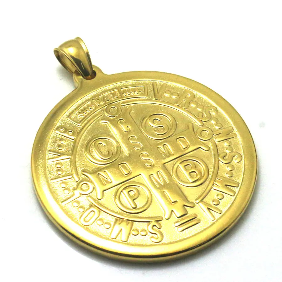 45mm Saint Benedict of Nursia CSPB CSSML NDSMD 316L Stainless Steel Christianity Catholic Church Jesus Exorcism Big Pendant
45mm Saint Benedict of Nursia CSPB CSSML NDSMD 316L Stainless Steel Christianity Catholic Church Jesus Exorcism Big Pendant