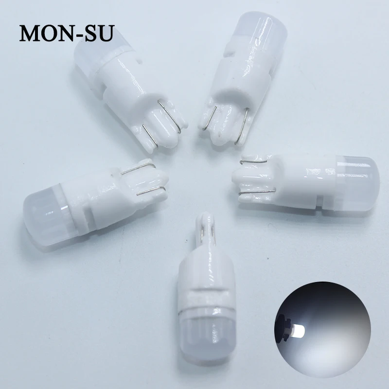 MON-SU 20pc Ceramic Car Interior LED T10 COB W5W Wedge Door Instrument Side Bulb Lamp Car White Source 12V White Red Blue Yellow
MON-SU 20pc Ceramic Car Interior LED T10 COB W5W Wedge Door Instrument Side Bulb Lamp Car White Source 12V White Red Blue Yellow