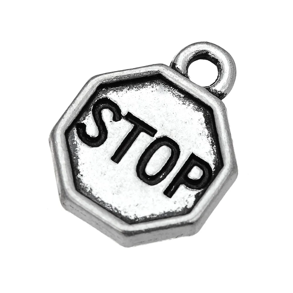 10pcs Charms Stop Sign Tag 11.6x15mm Antique Silver Pendant Stop Sign Tag Charms For Jewelry Making Jewelry Findings
10pcs Charms Stop Sign Tag 11.6x15mm Antique Silver Pendant Stop Sign Tag Charms For Jewelry Making Jewelry Findings