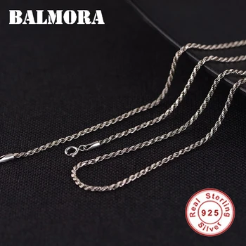 BALMORA Real 925 Sterling Silver Simple DIY Chains Necklaces for Pendant for Men Women Couple Retro Cool Punk Fashion Bijoux
BALMORA Real 925 Sterling Silver Simple DIY Chains Necklaces for Pendant for Men Women Couple Retro Cool Punk Fashion Bijoux