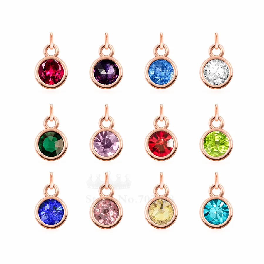 Wholesale 12pcs/lot colorful crystal Birthstone charms rose gold metal with open ring for Personalized Necklace DIY Jewelry
Wholesale 12pcs/lot colorful crystal Birthstone charms rose gold metal with open ring for Personalized Necklace DIY Jewelry