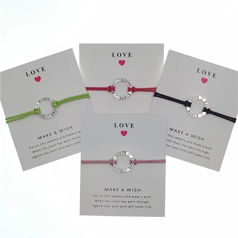 10PC/lot Dance Dancer Charm Bracelets Love Wish Heart Charms Women&Men Boys Girls Unisex Fashion Jewelry Friendship Gifts Card
10PC/lot Dance Dancer Charm Bracelets Love Wish Heart Charms Women&Men Boys Girls Unisex Fashion Jewelry Friendship Gifts Card