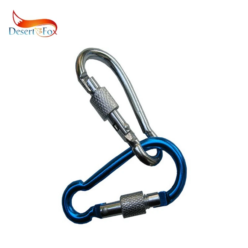 

Desert&Fox 2pcs Carabiner Climbing Buckle Random Color Outdoor Accessories Wall Equipment Safty Lock