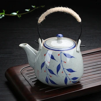 Chinese pottery hand painted large size antique tea pot heat resistant restaurant household tea kettle teaware teapot 1000ml
Chinese pottery hand painted large size antique tea pot heat resistant restaurant household tea kettle teaware teapot 1000ml