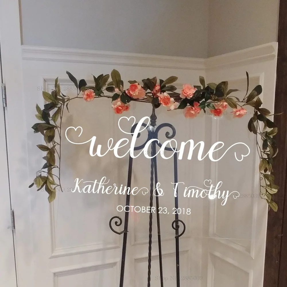 New Art Font Wedding Welcome Sign Decals Clear Glass Customizable Names Date Weddings Chalkboard Sticker Mirrors DIY Decor LC949
New Art Font Wedding Welcome Sign Decals Clear Glass Customizable Names Date Weddings Chalkboard Sticker Mirrors DIY Decor LC949