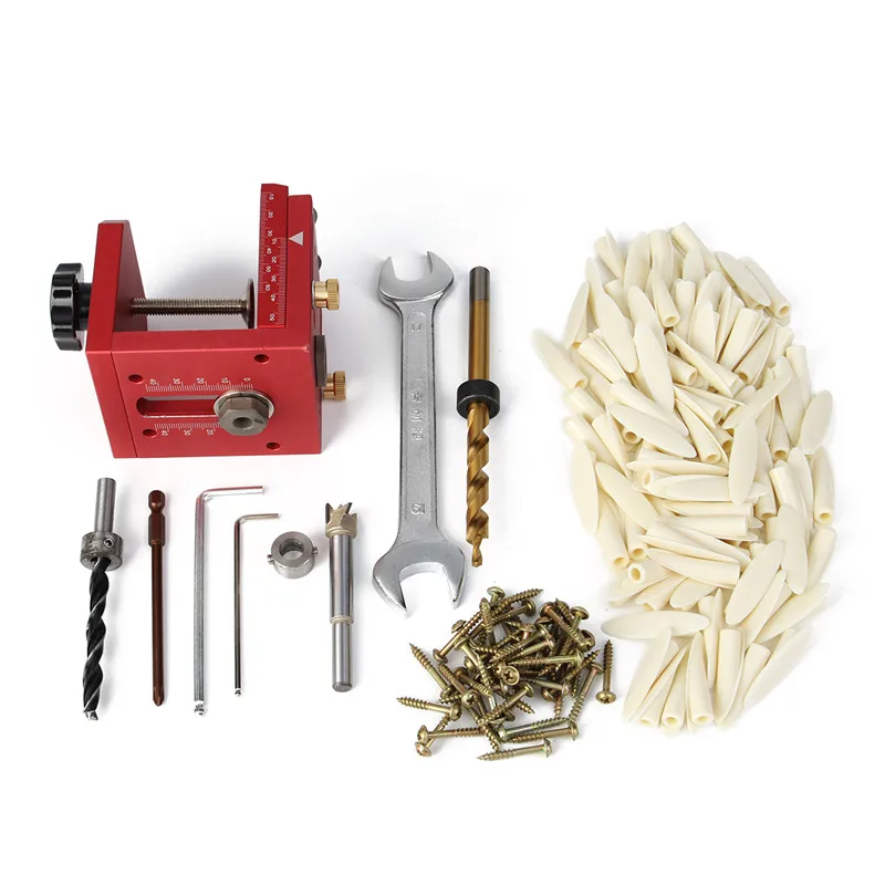 New DIY Pocket-Hole Drill Kit Aluminum with Step Drilling Bit Wood Tools Woodworking Set
New DIY Pocket-Hole Drill Kit Aluminum with Step Drilling Bit Wood Tools Woodworking Set
