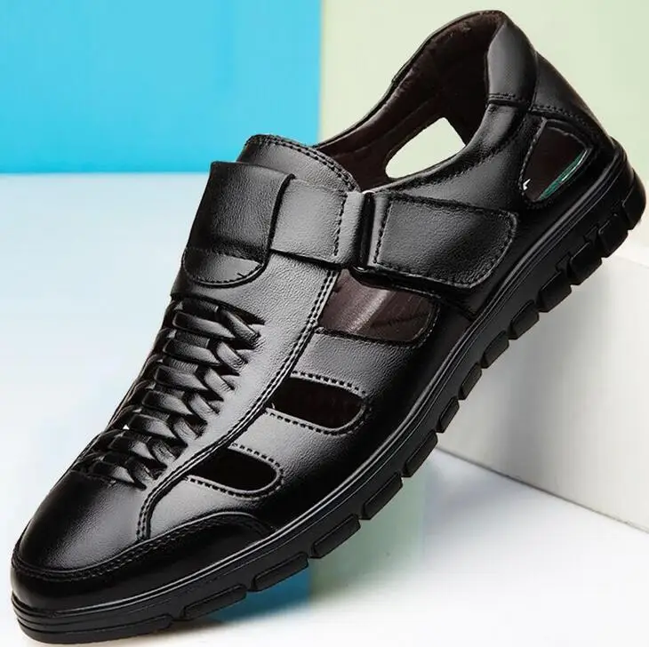 New Genuine leather Sandals Men Leather shoes Men'S Sandals Male Comfortable Summer shoes zapatillas hombre gladiator sandals
New Genuine leather Sandals Men Leather shoes Men'S Sandals Male Comfortable Summer shoes zapatillas hombre gladiator sandals