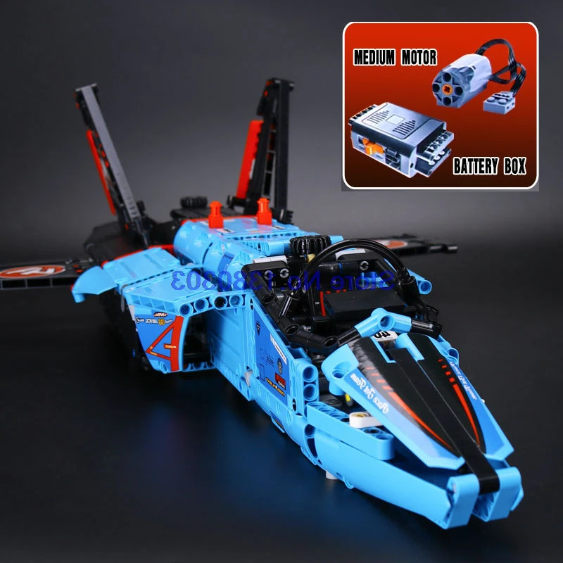 brand 20031 42066 Technic AIR RACE JET Building Blocks Electric Motors Power Functions Model Bricks Compatible With wange
brand 20031 42066 Technic AIR RACE JET Building Blocks Electric Motors Power Functions Model Bricks Compatible With wange