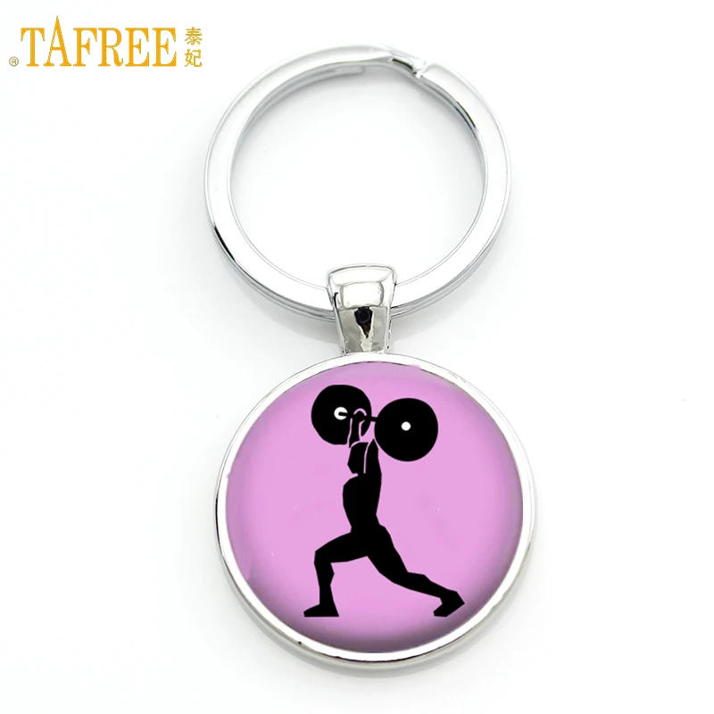 TAFREE Brand retro vintage Weight Lifting silhouette keychain mens fitness sports key chain ring jewelry trendy cool gifts SP289
TAFREE Brand retro vintage Weight Lifting silhouette keychain mens fitness sports key chain ring jewelry trendy cool gifts SP289