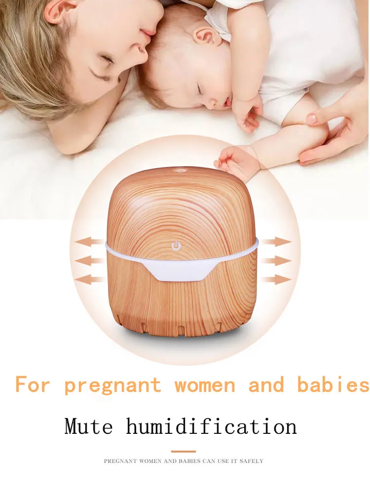 Aroma humidifier 130 mL USB portable cool mist humidifier for car and home