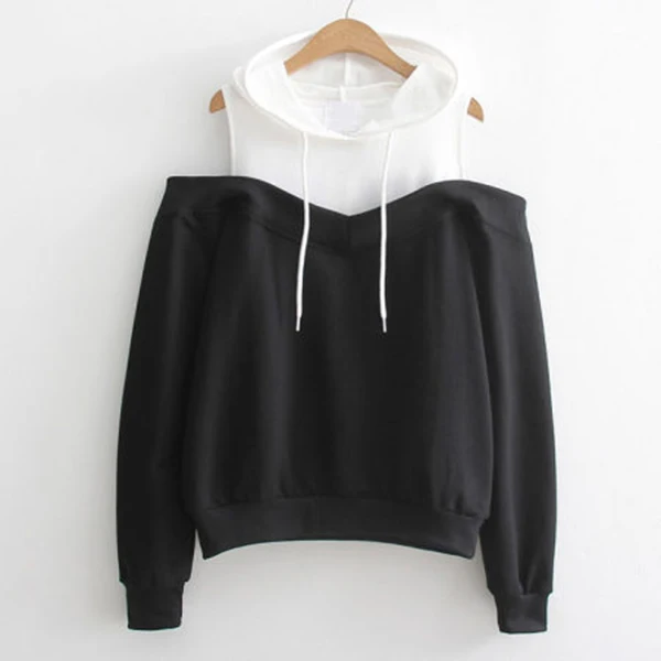 Female Jumper Sweatshirt 2018 Off Shoulder Patchwork Hoodies Top Autumn Winter Crew Neck Pullovers Tracksuit Ladies Tops
Female Jumper Sweatshirt 2018 Off Shoulder Patchwork Hoodies Top Autumn Winter Crew Neck Pullovers Tracksuit Ladies Tops