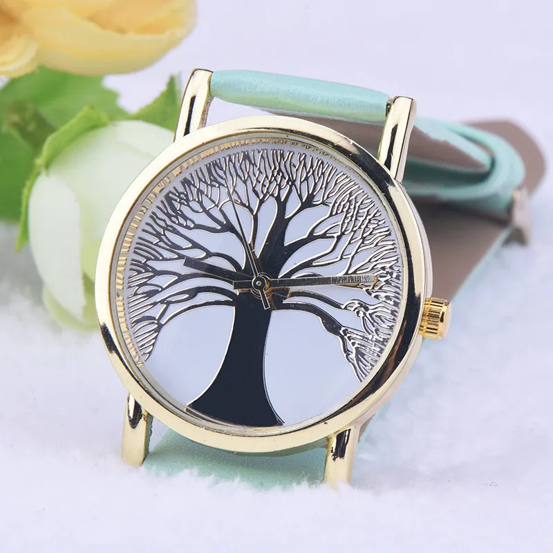 Women Lady High quality Wishing Tree Dial Quartz Analog PU Leather Strap Wrist Watch
Women Lady High quality Wishing Tree Dial Quartz Analog PU Leather Strap Wrist Watch