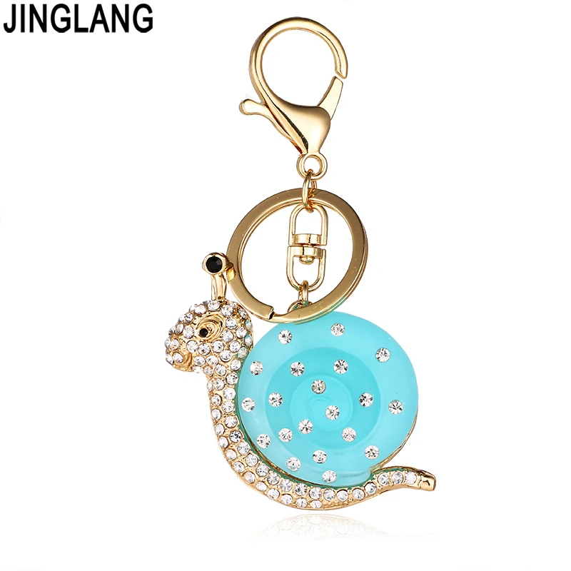 JINGLANG Gold Color Lobster Clasp Keyring Crystal Blue Snails Animals Charms Keychains For Children Pendants Gifts Jewelry
JINGLANG Gold Color Lobster Clasp Keyring Crystal Blue Snails Animals Charms Keychains For Children Pendants Gifts Jewelry